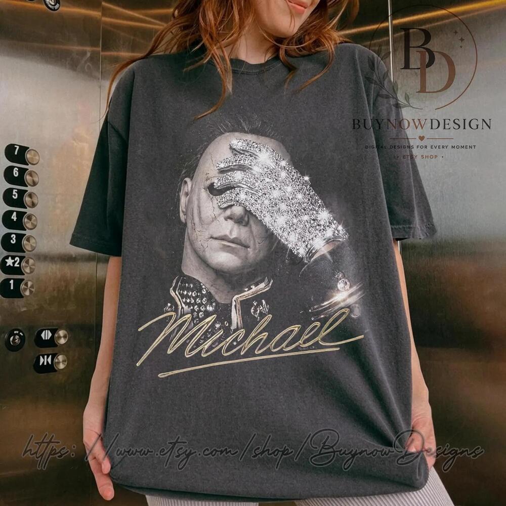 S Michael Myers X Jackson Mashup Shirt, Funny Halloween T-Shirt, Horror - Picture 1 of 4